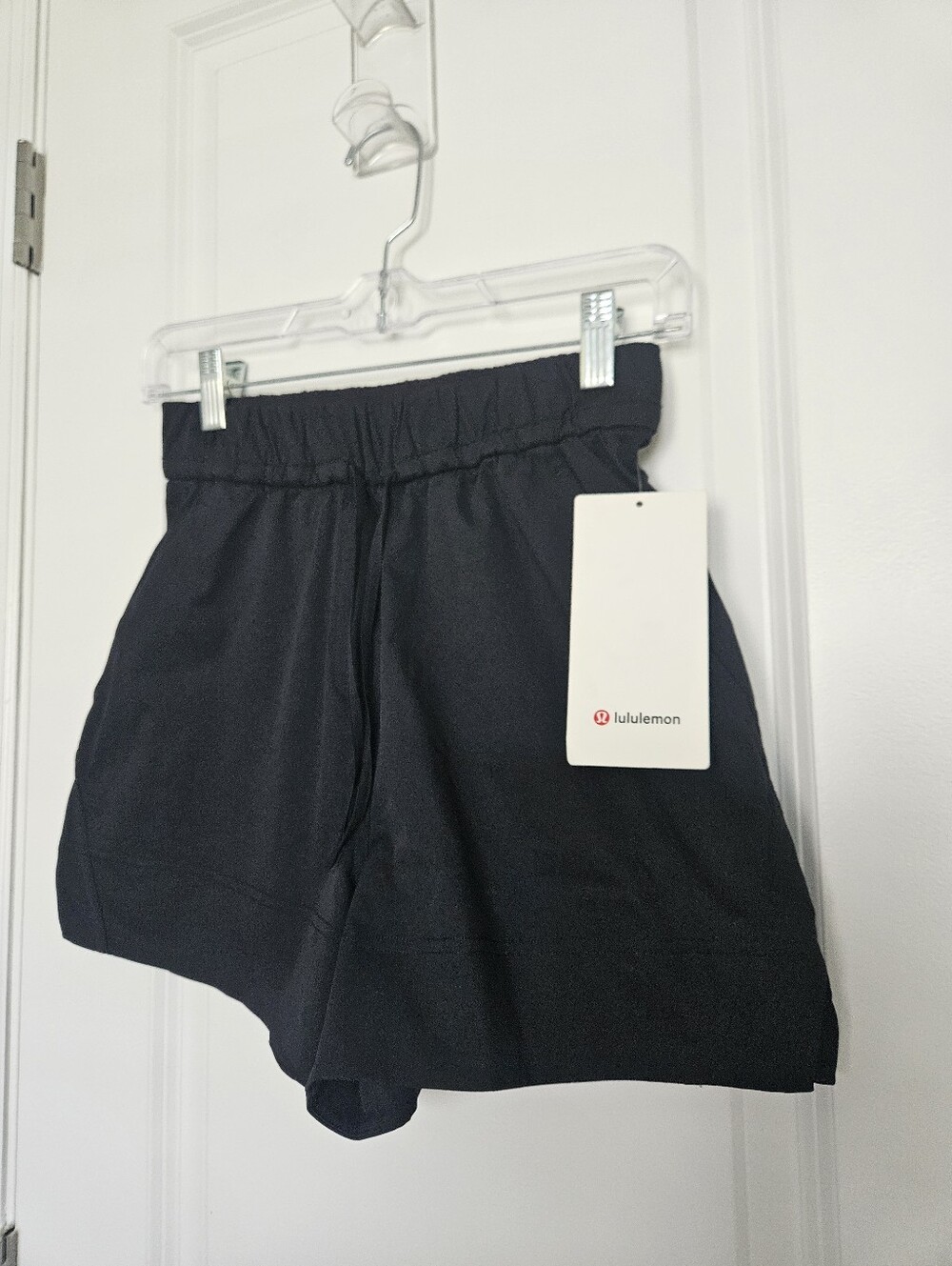 NWT Lululemon Cinchable Waist HR Woven Short 3.5 Black XXS LW7CPGS High Rise